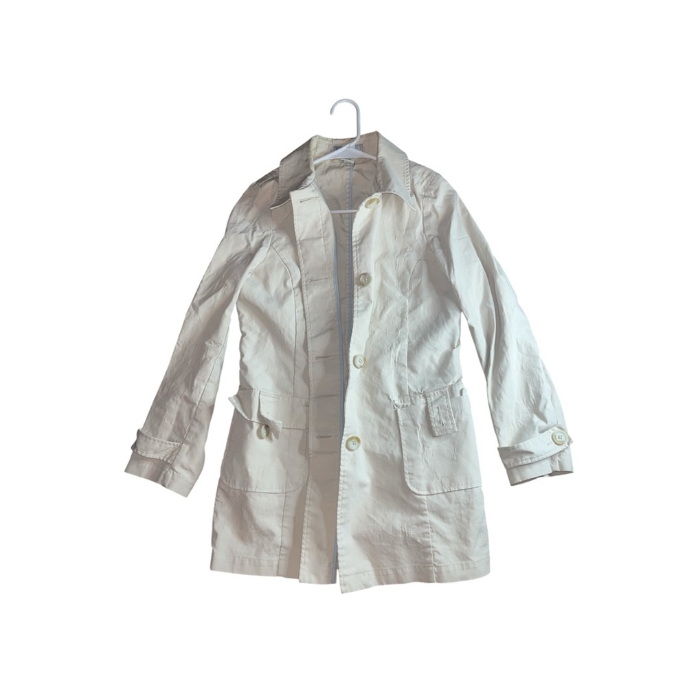 Old Navy 1994 cream white Trench Coat
